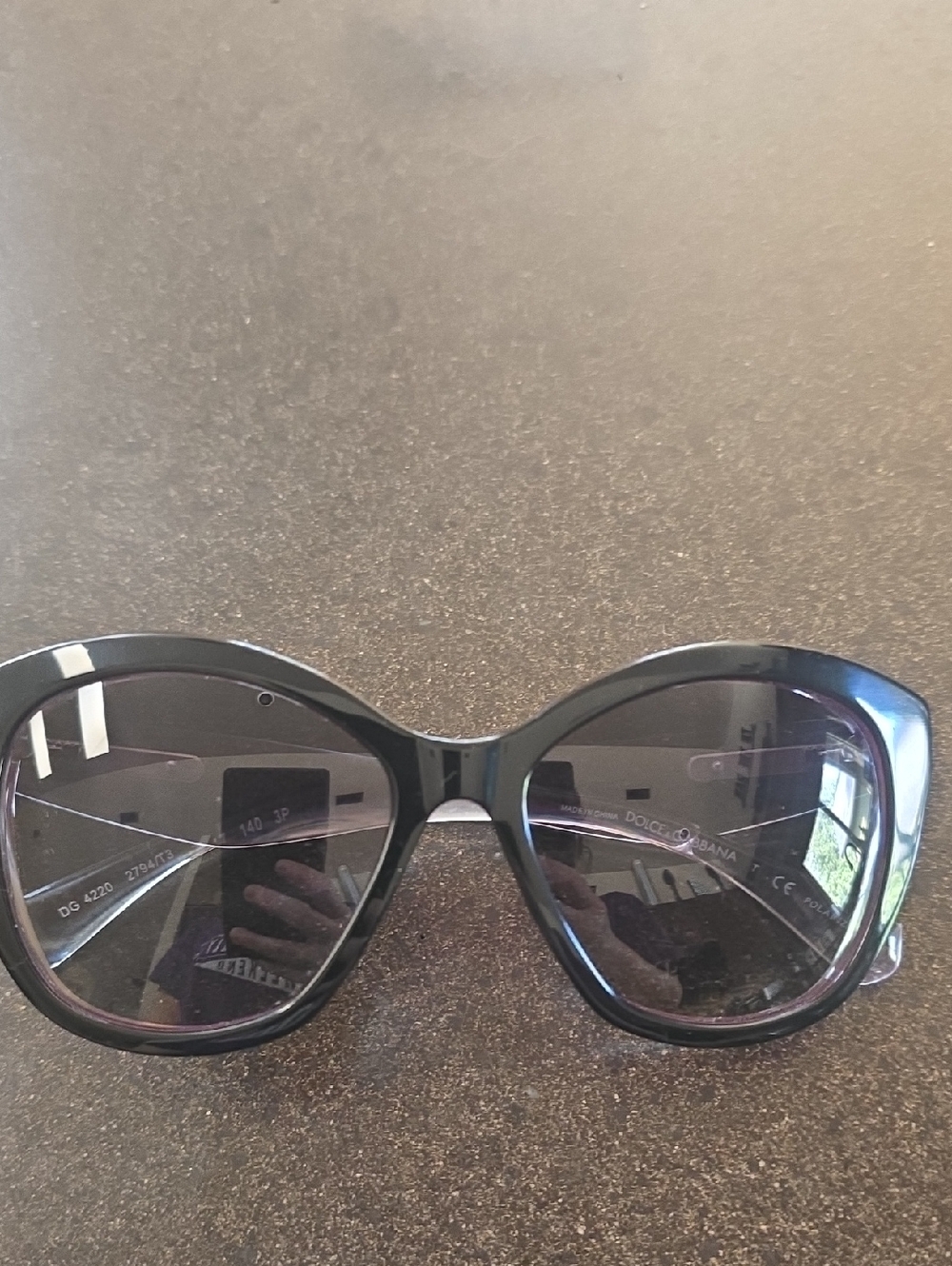 Dolce & Gabbana Women's Black Rounded Oversized Sunglasses